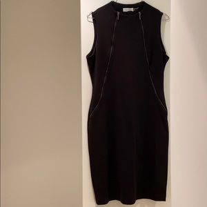BLACK MIDI DRESS